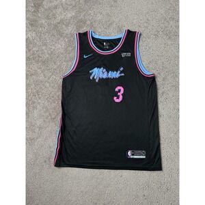 Mens Jersey Authentic #3 Dwyane Wade Nike NBA Miami Heat Vice City, Size 52 XL